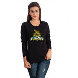 Multan Sultans  PSL Round Neck T-Shirt Full Sleeves For Women's In Pakistan