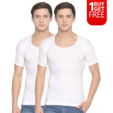 Pack Of 2 MENS SOLID ROUND NECK HALF SLEEVES