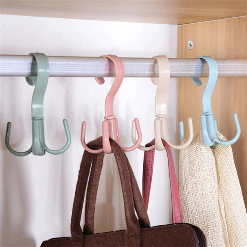 Pack of 2 - Rotary 4-Claw Multi-Purpose Hanger Hook Tie Scarf Clothes Hanger In Pakistan