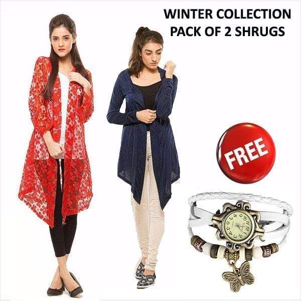 PACK OF 2 SHRUGS WINTER COLLECTION In Pakistan