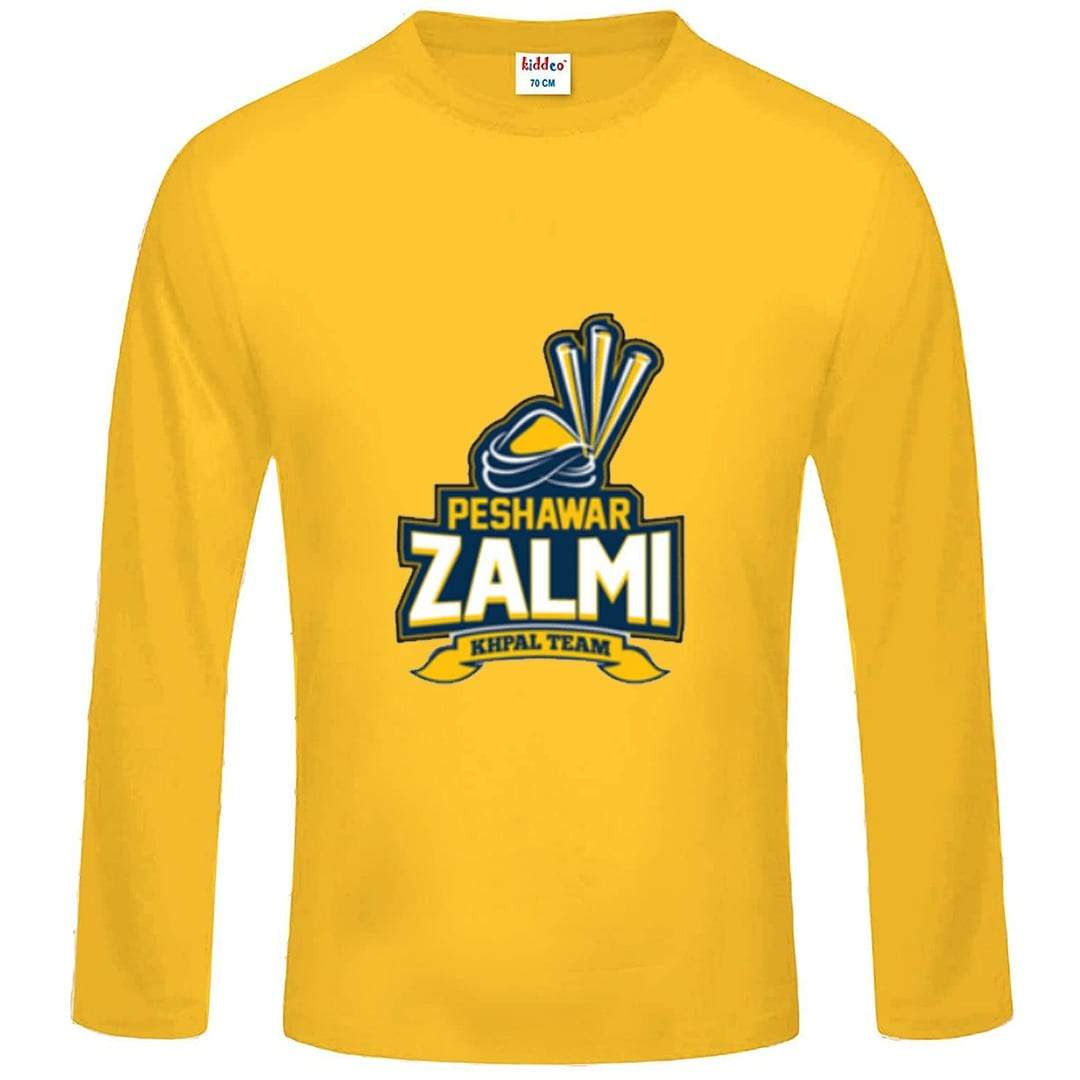 Peshawar Zalmi PSL Round-Neck Full Sleeves T-Shirt In Pakistan