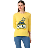 Peshawar Zalmi PSL Round Neck T-Shirt Full Sleeves For Women's In Pakistan
