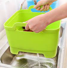 Plastic Portable Washing Basin Draining Storage Basket for Kitchen In Pakistan