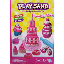 Play Sand Lovely Cake 500 Gm With Cake Moulds In Pakistan