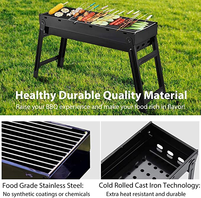 Portable Outdoor Charcoal BBQ Stove Grill Large In Pakistan