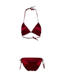 Purple Silk Bikini Set For Women In Pakistan
