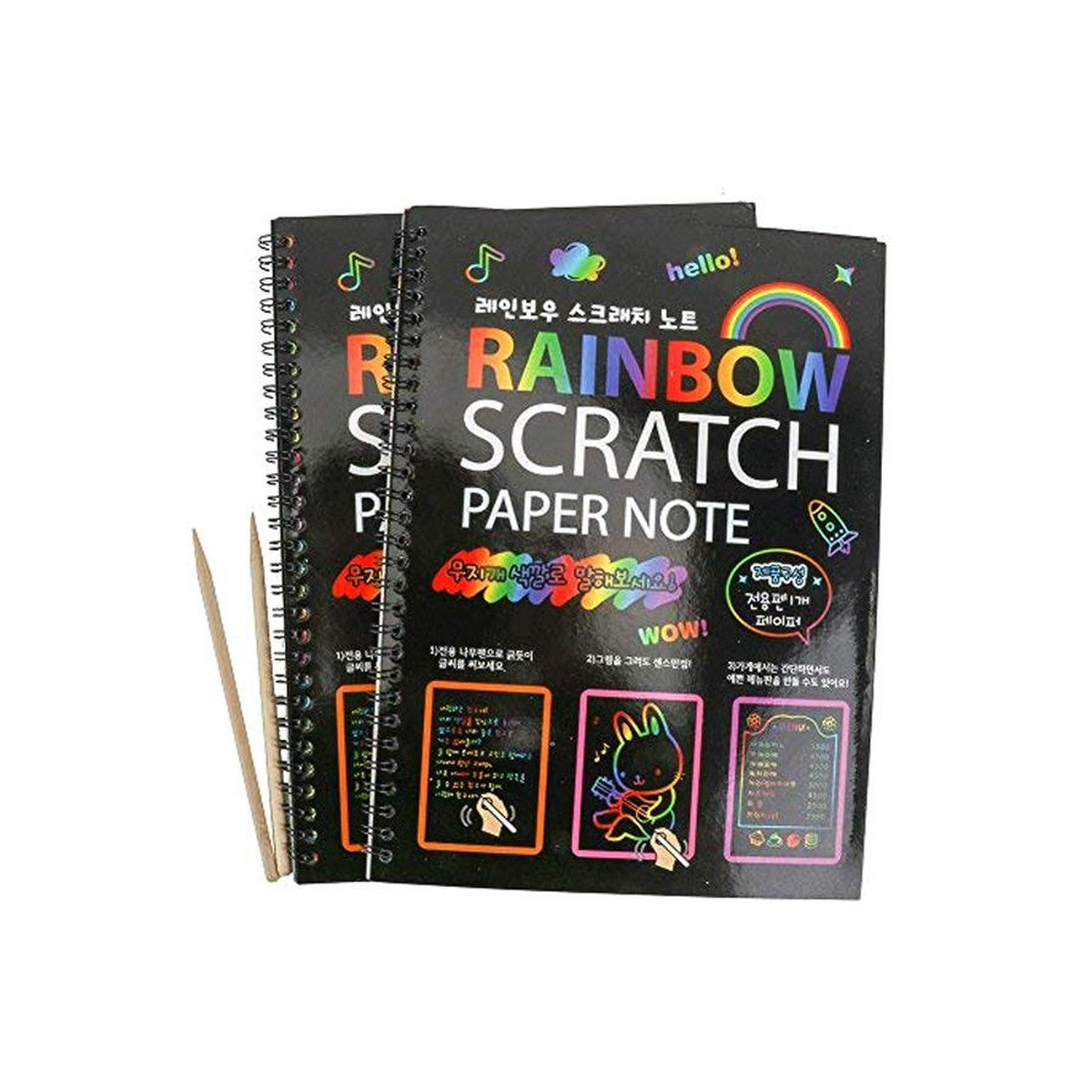 Rainbow scratch Paper Note In Pakistan