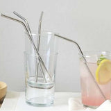 Reusable Drinking Straw Stainless Steel Pack Of 3 In Pakistan