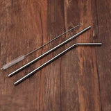 Reusable Drinking Straw Stainless Steel Pack Of 3 In Pakistan