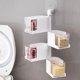 Rotating Wall Mount Spice Rack Seasoning Storage Box Kitchen Organizer In Pakistan