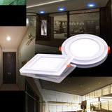 Round Ceiling Lamp Dimmable 6W 9W 16W LED Panel Light Warm/Cold White + Blue Light In Pakistan