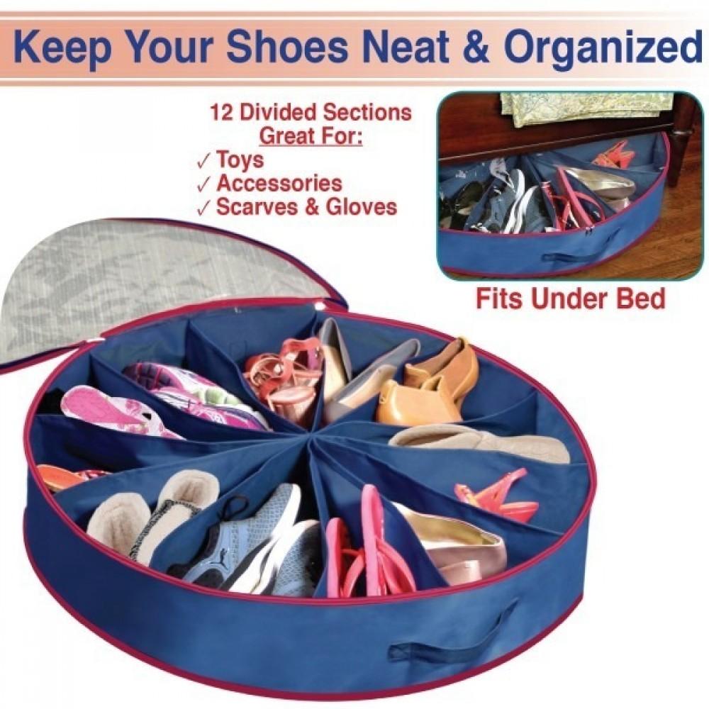 Round shoe sale organizer