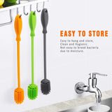 Silicone Brush Scrubber Glass Cleaner Kitchen Cleaning Tool Long Handle In Pakistan