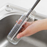 Silicone Brush Scrubber Glass Cleaner Kitchen Cleaning Tool Long Handle In Pakistan