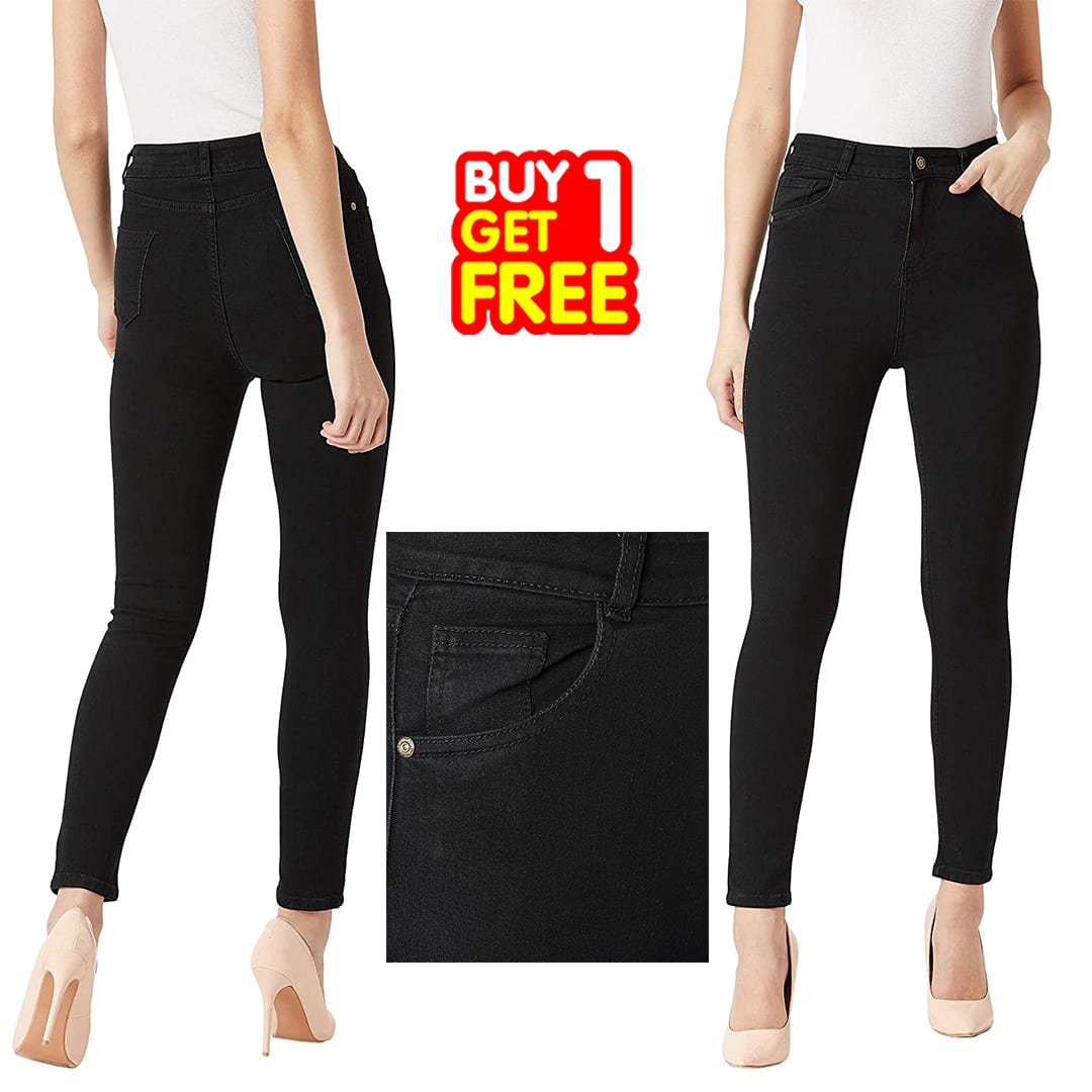 Skinny Fit High Rise Stretchable Denim Jeans In Pakistan