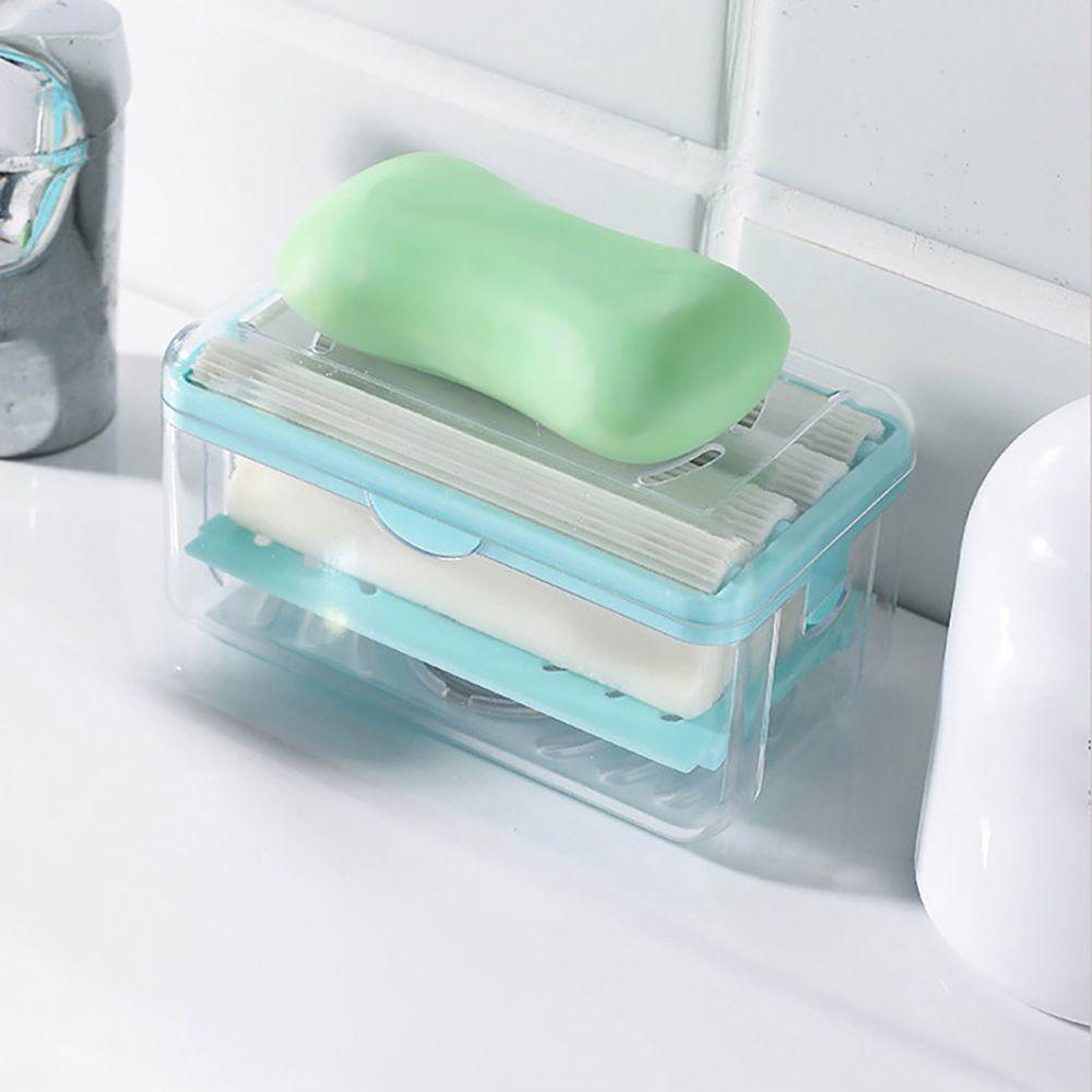 Soap Drain Tray with Spring Foaming Wash Clothes Gadget Soap Box In Pakistan