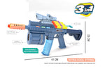 Soft Bomb Gun Multifunctional Fully Automatic Bubble Blow Boy Electric Shooting Toy In Pakistan