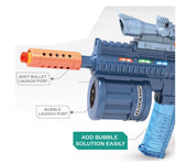 Soft Bomb Gun Multifunctional Fully Automatic Bubble Blow Boy Electric Shooting Toy In Pakistan