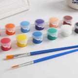 Solid 12 Watercolor Pigment Ceremics Pottery Paint Brush In Pakistan