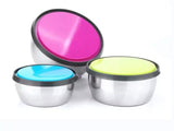 Stainless Steel 3 Pcs Food Storage Box Airtight In Pakistan