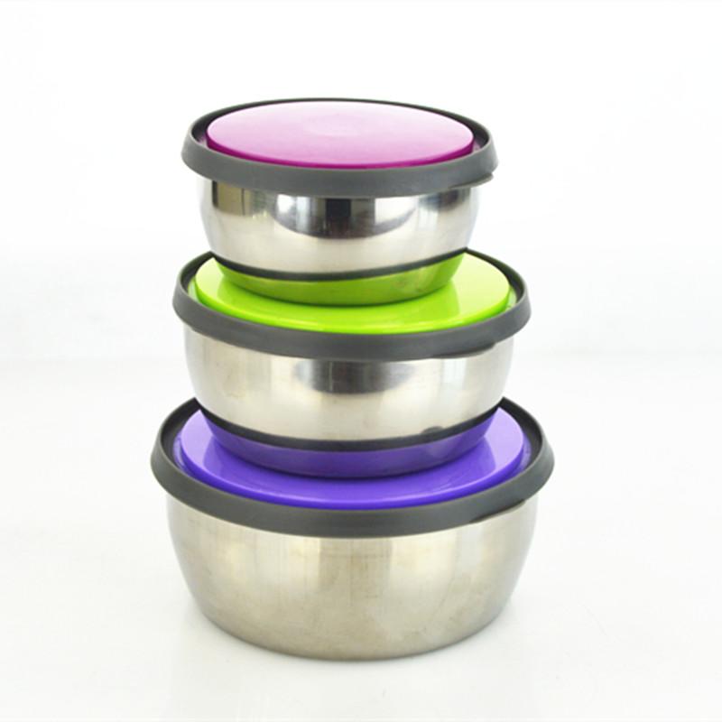 Stainless Steel 3 Pcs Food Storage Box Airtight In Pakistan
