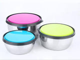 Stainless Steel 3 Pcs Food Storage Box Airtight In Pakistan
