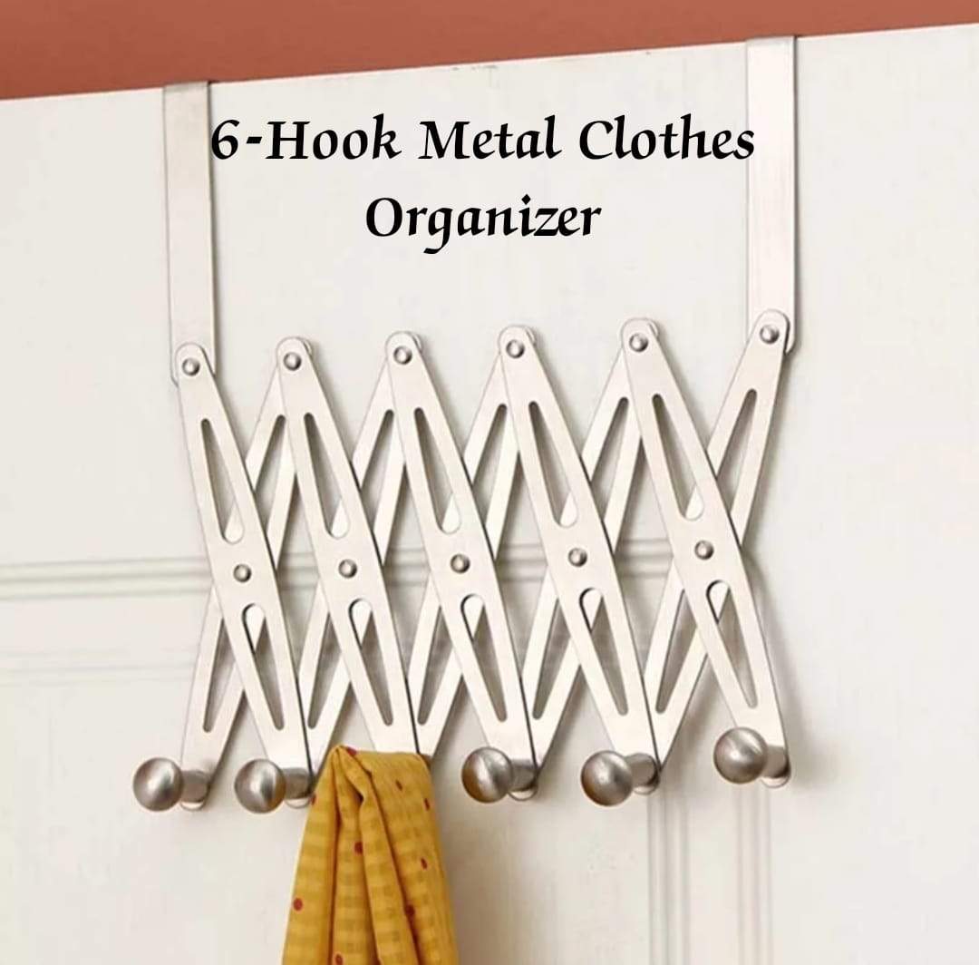 Stainless Steel  Door Behind The Hook Rack, Coat Hat Storage Organizer Key Holder Wall Door Hangers Hat, Organizer In Pakistan