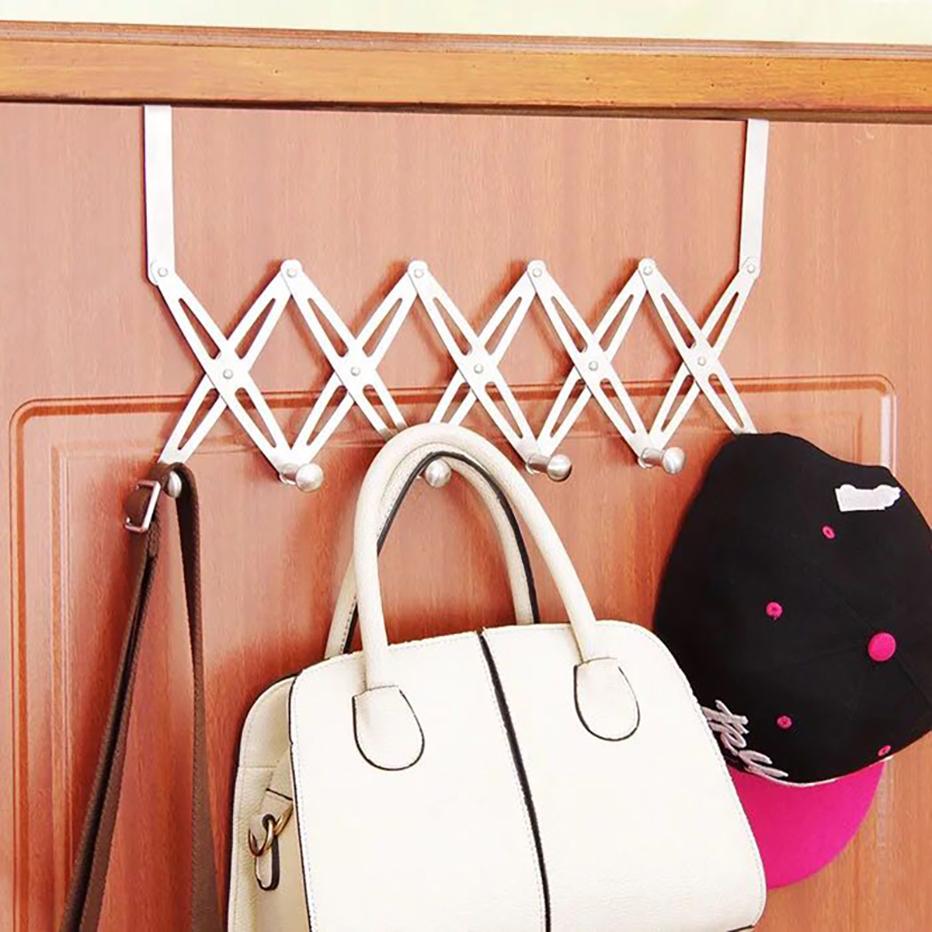 Stainless Steel  Door Behind The Hook Rack, Coat Hat Storage Organizer Key Holder Wall Door Hangers Hat, Organizer In Pakistan