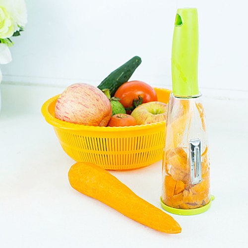 Stainless Steel Multi-functional Storage Peeler With A Container For Fruit And Vegetable Peeling In Pakistan