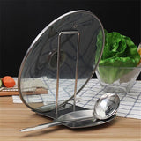 Stainless Steel Spoon Rest Pan Pot Cover Lid Stand Rack In Pakistan