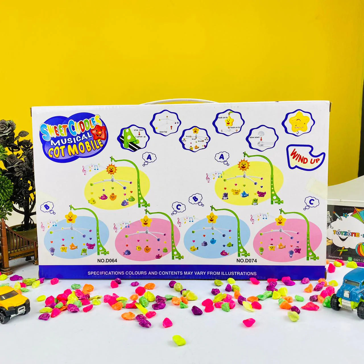 Sweet Cuddles Musical Cot Mobile with Harmonious Music Toy In Pakistan