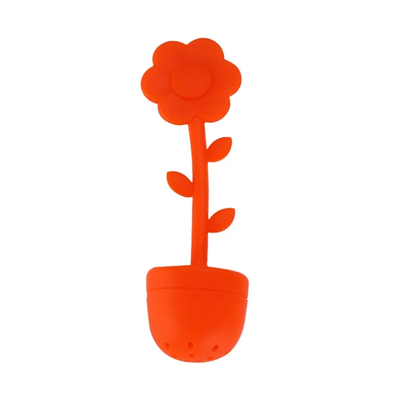Tea Filter Flower Shape Tea Maker Food Grade Silicone Tea Leak Tea In Pakistan