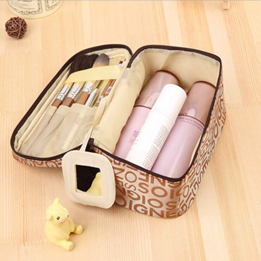 Tops Letter Cosmetic Bag Square Travel Portable Storage Bag In Pakistan