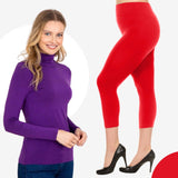 Turtleneck Long Sleeve Top With legging Purple and Red In Pakistan