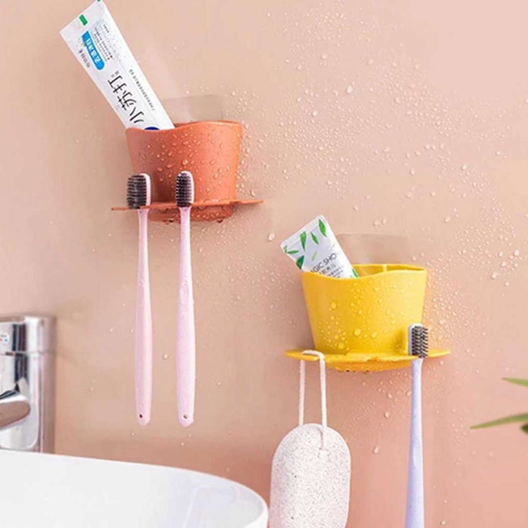 Wall Mounted Brush & Toothpaste Holder In Pakistan