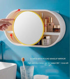 Wall Mounted Cosmetic Storage Organizer With Mirror In Pakistan