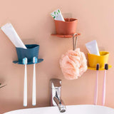 Wall-Mounted Toothpaste Holder Storage Rack