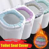 Winter Warm Toilet Seat Cover Mat Bathroom Toilet Pad Cushion with Handle In Pakistan
