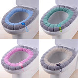 Winter Warm Toilet Seat Cover Mat Bathroom Toilet Pad Cushion with Handle In Pakistan