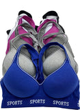 Wire Free Light Padded Raceback Cotton Sports Bra B/C Cup In Pakistan