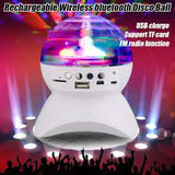 Wireless Bluetooth Speaker Stage Light RGB LED Crystal Ball Effect Light (Random color) In Pakistan