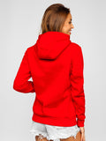 Women's Kangaroo Sweatshirt Red In Pakistan