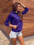 Women's Kangaroo Sweatshirt Violet In Pakistan