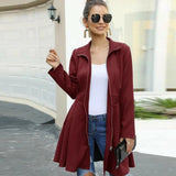 Women’s Zip Up Skater Coat -Maroon In Pakistan