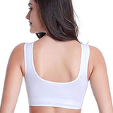 Women Seamless Stretch Yoga Sports Bralette Crop Top - White In Pakistan