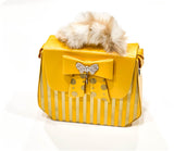 Yellow Bow Style Hand Bag In Pakistan